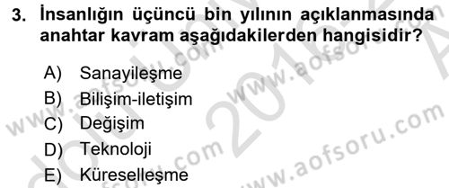 Aile Ekonomisi Dersi 2016 - 2017 Yılı (Vize) Ara Sınav Soruları 3. Soru