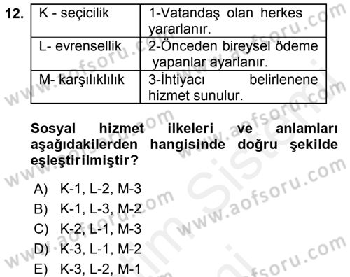 Aile Ekonomisi Dersi 2016 - 2017 Yılı (Final) Dönem Sonu Sınav Soruları 12. Soru