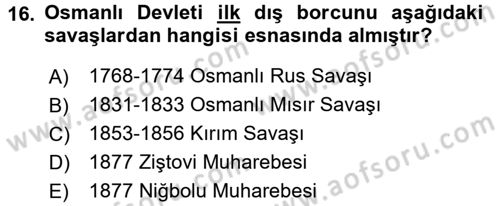 Aile Ekonomisi Dersi 2016 - 2017 Yılı (Final) Dönem Sonu Sınav Soruları 16. Soru