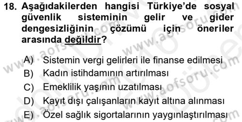 Aile Ekonomisi Dersi 2016 - 2017 Yılı (Final) Dönem Sonu Sınav Soruları 18. Soru