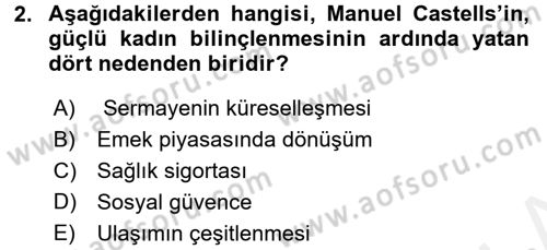 Aile Ekonomisi Dersi 2016 - 2017 Yılı (Final) Dönem Sonu Sınav Soruları 2. Soru