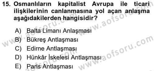 Aile Ekonomisi Dersi 2017 - 2018 Yılı 3 Ders Sınav Soruları 15. Soru