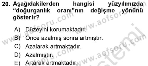 Aile Ekonomisi Dersi 2017 - 2018 Yılı (Vize) Ara Sınav Soruları 20. Soru