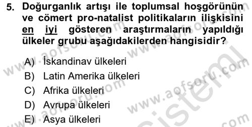 Aile Ekonomisi Dersi 2017 - 2018 Yılı (Vize) Ara Sınav Soruları 5. Soru
