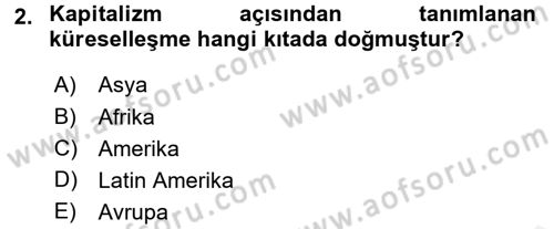 Aile Ekonomisi Dersi 2017 - 2018 Yılı (Final) Dönem Sonu Sınav Soruları 2. Soru