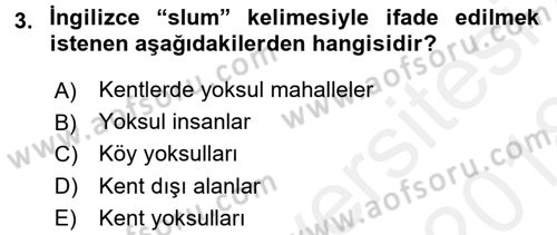 Aile Ekonomisi Dersi 2017 - 2018 Yılı (Final) Dönem Sonu Sınav Soruları 3. Soru