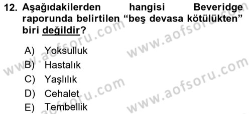 Aile Ekonomisi Dersi 2018 - 2019 Yılı 3 Ders Sınav Soruları 12. Soru
