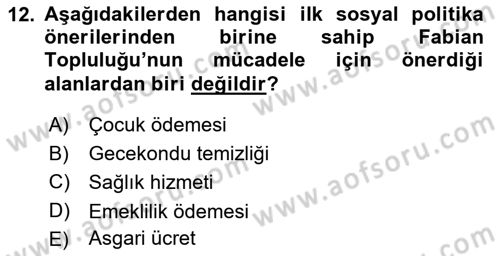 Aile Ekonomisi Dersi 2018 - 2019 Yılı Yaz Okulu Sınav Soruları 12. Soru
