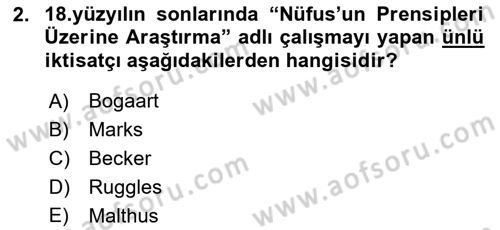 Aile Ekonomisi Dersi 2018 - 2019 Yılı Yaz Okulu Sınav Soruları 2. Soru