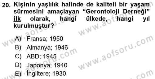 Aile Ekonomisi Dersi 2018 - 2019 Yılı Yaz Okulu Sınav Soruları 20. Soru