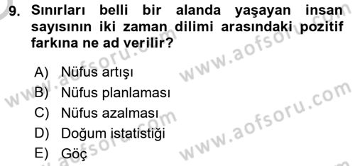 Aile Ekonomisi Dersi 2018 - 2019 Yılı Yaz Okulu Sınav Soruları 9. Soru