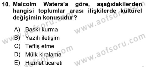 Aile Ekonomisi Dersi 2019 - 2020 Yılı (Vize) Ara Sınav Soruları 10. Soru