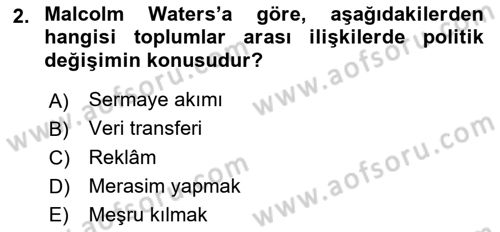 Aile Ekonomisi Dersi Ara Sınavı Deneme Sınav Soruları 2. Soru