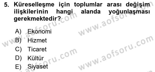 Aile Ekonomisi Dersi 2019 - 2020 Yılı (Vize) Ara Sınav Soruları 5. Soru
