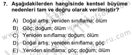 Aile Ekonomisi Dersi Ara Sınavı Deneme Sınav Soruları 7. Soru