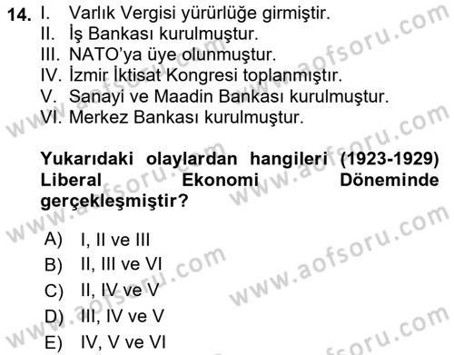 Aile Ekonomisi Dersi 2019 - 2020 Yılı (Final) Dönem Sonu Sınavı 14. Soru