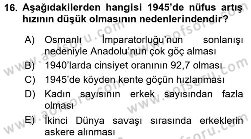 Aile Ekonomisi Dersi 2019 - 2020 Yılı (Final) Dönem Sonu Sınav Soruları 16. Soru