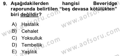 Aile Ekonomisi Dersi 2019 - 2020 Yılı (Final) Dönem Sonu Sınav Soruları 9. Soru