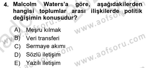 Aile Ekonomisi Dersi 2020 - 2021 Yılı Yaz Okulu Sınav Soruları 4. Soru