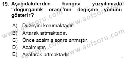 Aile Ekonomisi Dersi Ara Sınavı Deneme Sınav Soruları 19. Soru