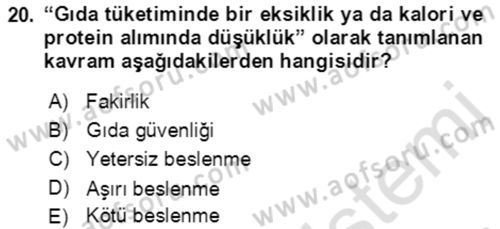 Aile Ekonomisi Dersi 2021 - 2022 Yılı (Vize) Ara Sınav Soruları 20. Soru