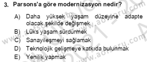 Aile Ekonomisi Dersi Ara Sınavı Deneme Sınav Soruları 3. Soru