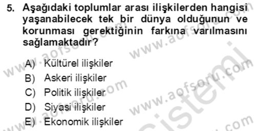 Aile Ekonomisi Dersi Ara Sınavı Deneme Sınav Soruları 5. Soru
