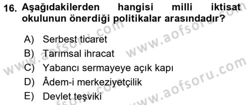 Aile Ekonomisi Dersi 2021 - 2022 Yılı (Final) Dönem Sonu Sınav Soruları 16. Soru
