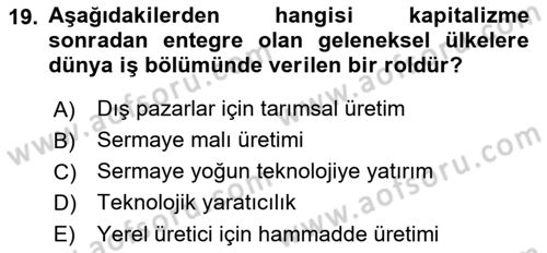 Aile Ekonomisi Dersi 2021 - 2022 Yılı (Final) Dönem Sonu Sınav Soruları 19. Soru