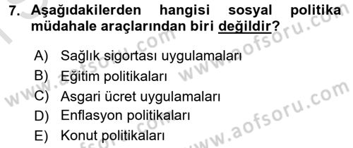 Aile Ekonomisi Dersi 2021 - 2022 Yılı (Final) Dönem Sonu Sınav Soruları 7. Soru
