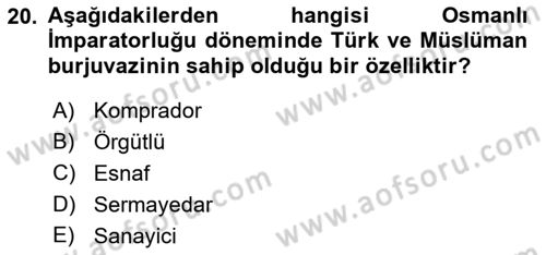 Aile Ekonomisi Dersi 2021 - 2022 Yılı Yaz Okulu Sınav Soruları 20. Soru