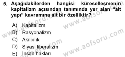 Aile Ekonomisi Dersi 2021 - 2022 Yılı Yaz Okulu Sınav Soruları 5. Soru