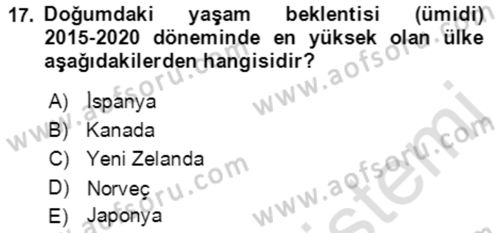 Aile Ekonomisi Dersi 2022 - 2023 Yılı (Vize) Ara Sınav Soruları 17. Soru