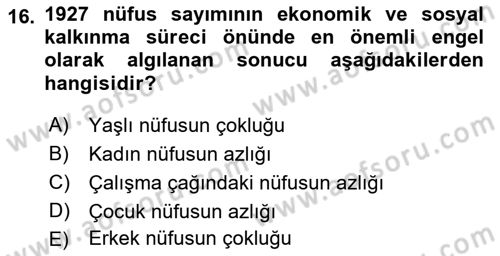 Aile Ekonomisi Dersi 2022 - 2023 Yılı (Final) Dönem Sonu Sınav Soruları 16. Soru