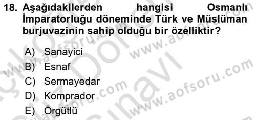 Aile Ekonomisi Dersi 2022 - 2023 Yılı (Final) Dönem Sonu Sınav Soruları 18. Soru