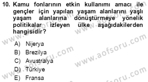 Aile Ekonomisi Dersi 2022 - 2023 Yılı Yaz Okulu Sınav Soruları 10. Soru