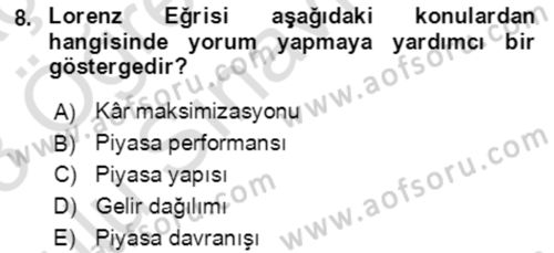 Aile Ekonomisi Dersi 2022 - 2023 Yılı Yaz Okulu Sınav Soruları 8. Soru
