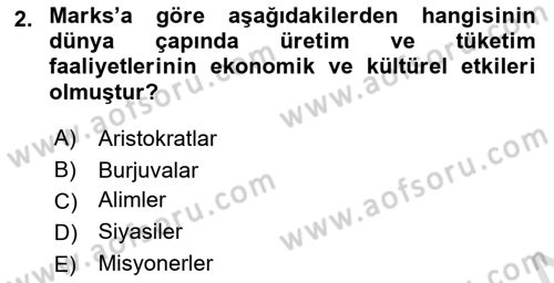 Aile Ekonomisi Dersi 2023 - 2024 Yılı (Final) Dönem Sonu Sınav Soruları 2. Soru