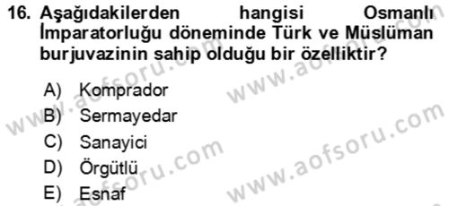 Aile Ekonomisi Dersi 2023 - 2024 Yılı Yaz Okulu Sınav Soruları 16. Soru