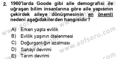 Aile Ekonomisi Dersi 2023 - 2024 Yılı Yaz Okulu Sınav Soruları 2. Soru