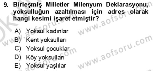 Aile Ekonomisi Dersi 2023 - 2024 Yılı Yaz Okulu Sınav Soruları 9. Soru