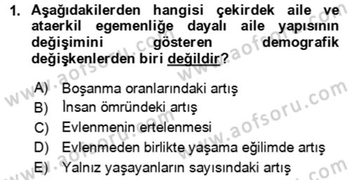 Aile Ekonomisi Dersi 2024 - 2025 Yılı (Final) Dönem Sonu Sınav Soruları 1. Soru