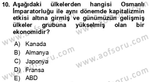 Aile Ekonomisi Dersi 2024 - 2025 Yılı (Final) Dönem Sonu Sınav Soruları 10. Soru