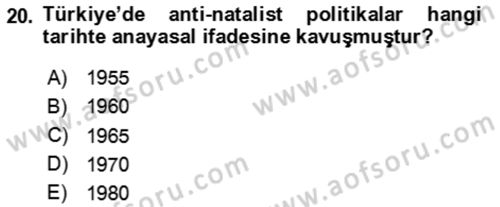 Aile Ekonomisi Dersi 2024 - 2025 Yılı (Final) Dönem Sonu Sınav Soruları 20. Soru