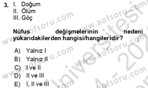 Aile Ekonomisi Dersi 2024 - 2025 Yılı (Final) Dönem Sonu Sınav Soruları 3. Soru