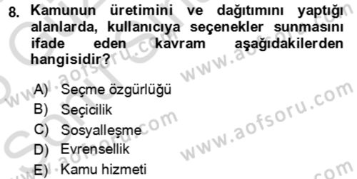 Aile Ekonomisi Dersi 2024 - 2025 Yılı (Final) Dönem Sonu Sınav Soruları 8. Soru