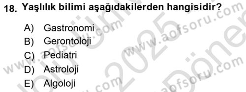 Aile Ekonomisi Dersi 2025 - 2026 Yılı (Final) Dönem Sonu Sınav Soruları 18. Soru