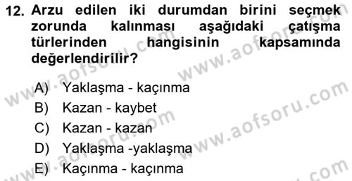 Aile Sağlığı Dersi 2025 - 2026 Yılı (Final) Dönem Sonu Sınav Soruları 12. Soru