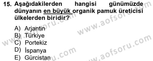 Moda Tasarım Dersi 2012 - 2013 Yılı (Final) Dönem Sonu Sınav Soruları 15. Soru