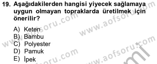 Moda Tasarım Dersi 2012 - 2013 Yılı (Final) Dönem Sonu Sınav Soruları 19. Soru